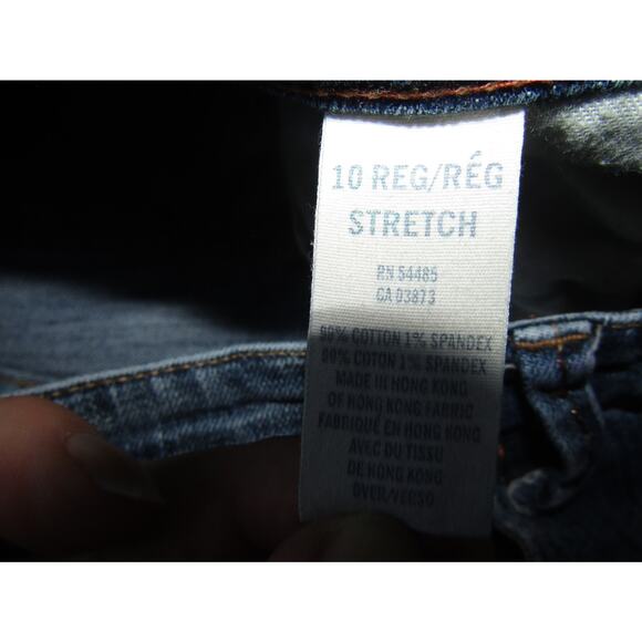 American Eagle Outfitters Jeans Women’s 10 Regular Bootcut Embroidered Blue Deni - Picture 10 of 11